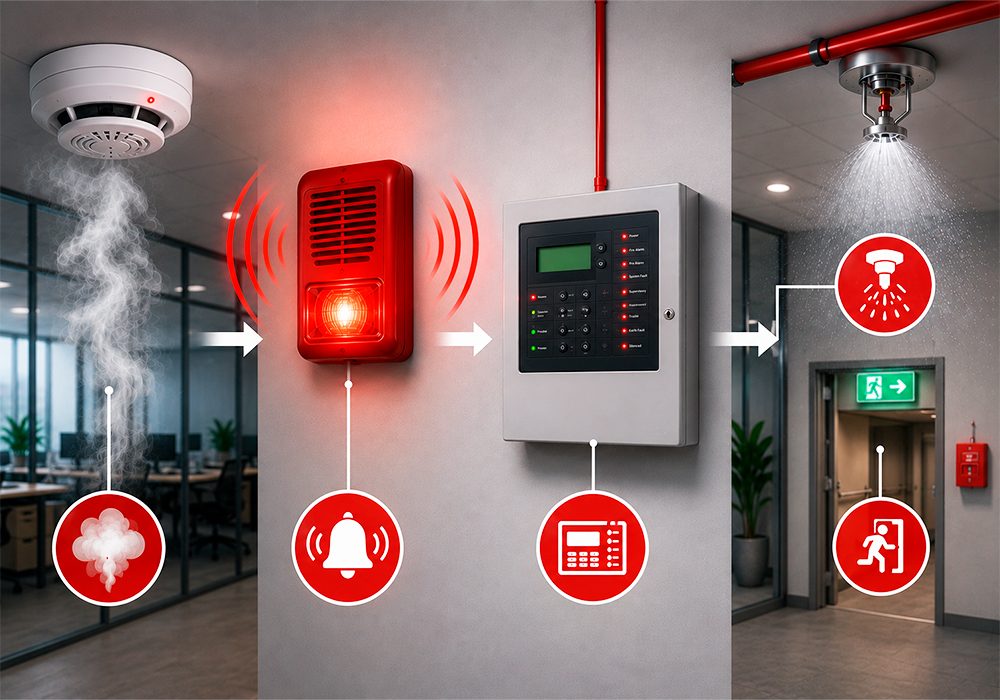 Cómo Funciona un Sistema de Alarma Contra Incendios